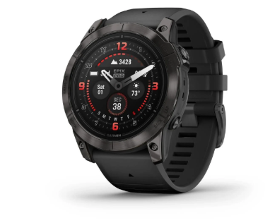 Garmin epix™ Pro (Gen 2) Sapphire Edition 51mm – Carbon Grey DLC Titanium with Black Band