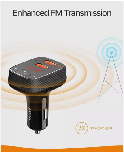 F2 Smart Charge Bluetooth FM Transmitter Wireless Audio Adapter Car SUV